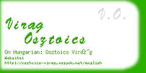 virag osztoics business card